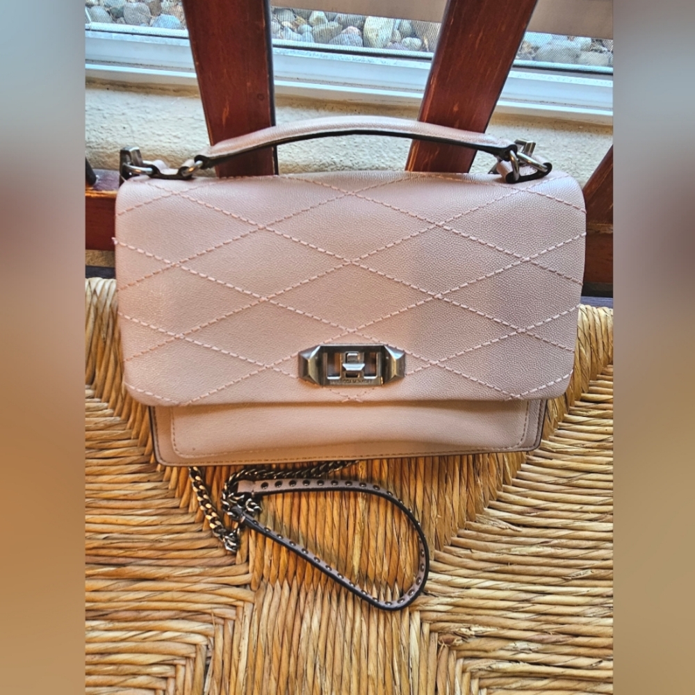 Rebecca Minkoff Blush Quilted Leather Satchel/Shoulder Bag "NWOT"